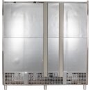 KBS Edelstahlkühlschrank mit Glastüren KU 1900 G