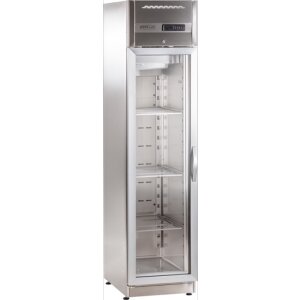 KBS Edelstahl-Tiefkühlschrank mit Glastür ohne Maschine TKU 358 G ZK