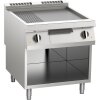 KBS Elektro-Grillplatte aus Edelstahl 2/3 glatt + 1/3 gerillt 15,0 KW 2 Heizzonen