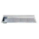 Hagola Schanktischabdeckung 2650 mm - 1 Becken links mit...